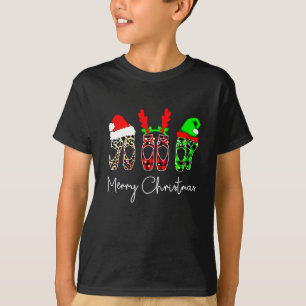 Ballet Dancer Ballerina Merry Christmas Xmas Point T-Shirt