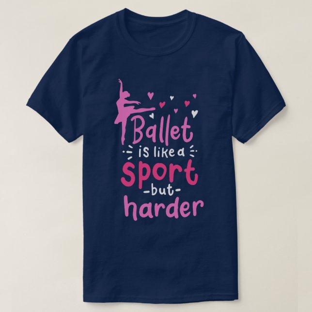 Ballet Dancer Ballerina T-Shirt (Design Front)