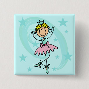 Ballet Dancer - Blonde T-shirts and Gifts 15 Cm Square Badge