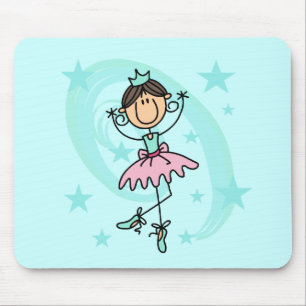 Ballet Dancer - Brown T-shirts and Gifts Mouse Pad