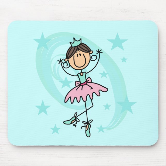 Ballet Dancer - Brown T-shirts and Gifts Mouse Pad (Front)