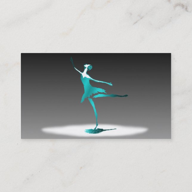 ballet dancer business card (Back)