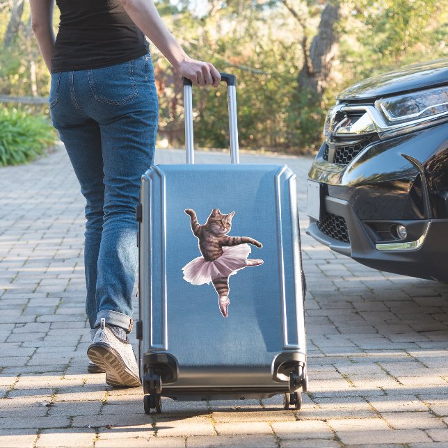 Ballet Dancer Cat  (Suitcase Insitu)
