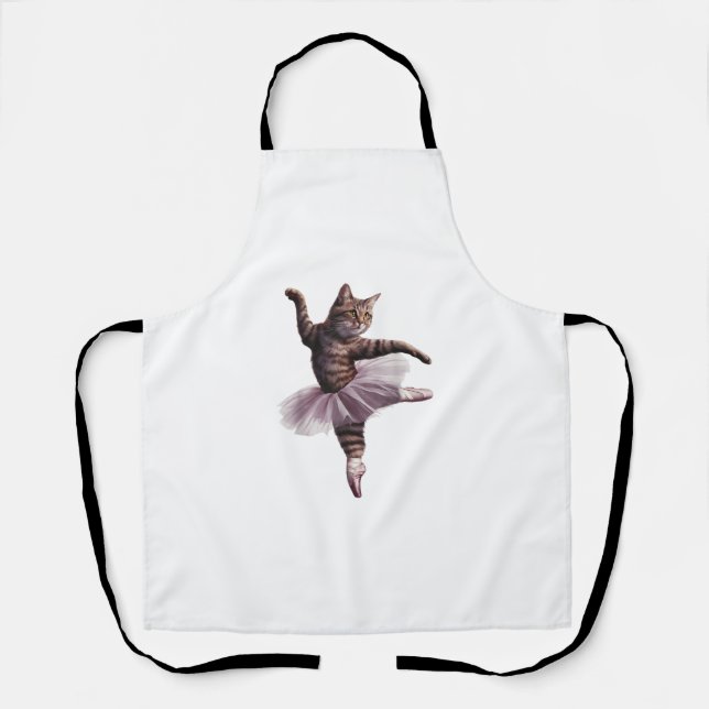 Ballet Dancer Cat  Apron (Front)