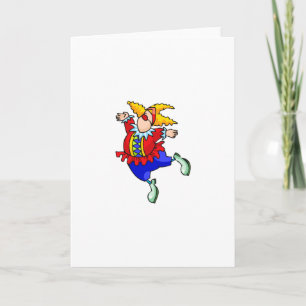 Ballet Dancer Clown Card