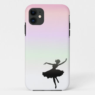 Ballet Dancer Dancing in pink lilac sunset iPhone 11 Case