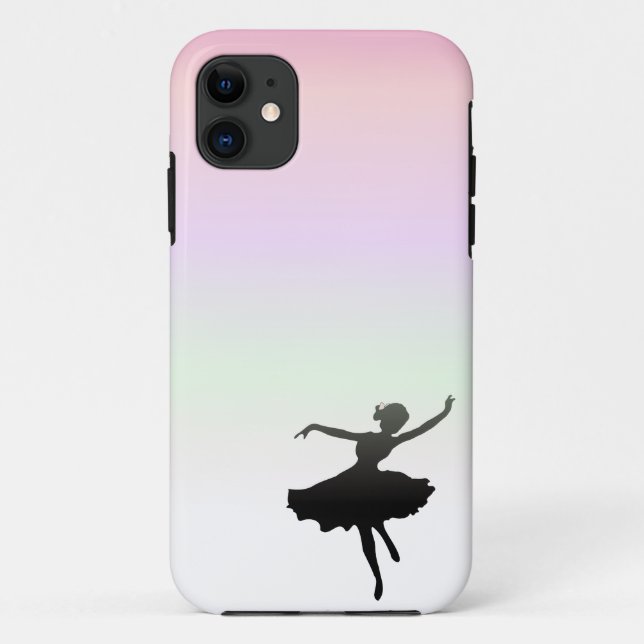 Ballet Dancer Dancing in pink lilac sunset Case-Mate iPhone Case (Back)