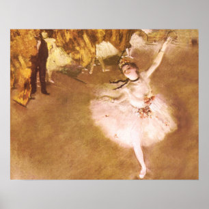 Ballet Dancer Degas Star Impressionist Painting Poster