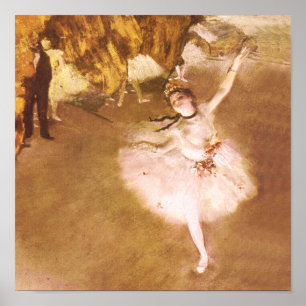 Ballet Dancer Degas Star Impressionist Painting Poster