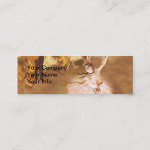 Ballet Dancer Degas Star Painting Mini Business Card