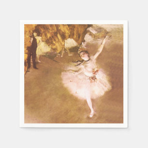Ballet Dancer Degas Star Painting Napkin