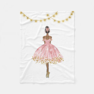 Ballet Dancer Fleece Blanket