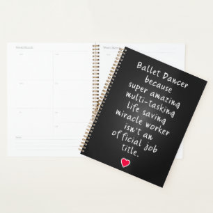 ballet dancer gifts  planner