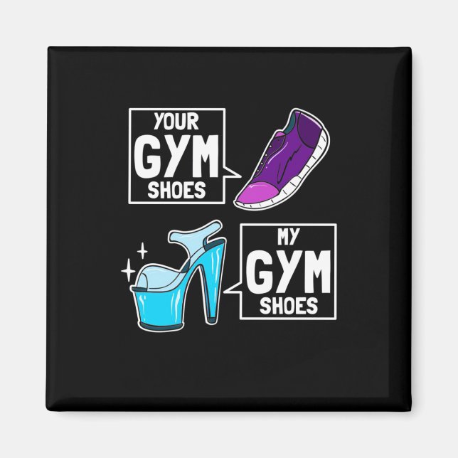 Ballet Dancer Gym Shoes Magnet (Front)