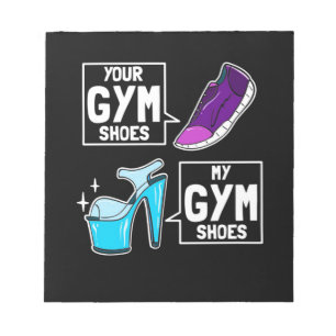 Ballet Dancer Gym Shoes Notepad