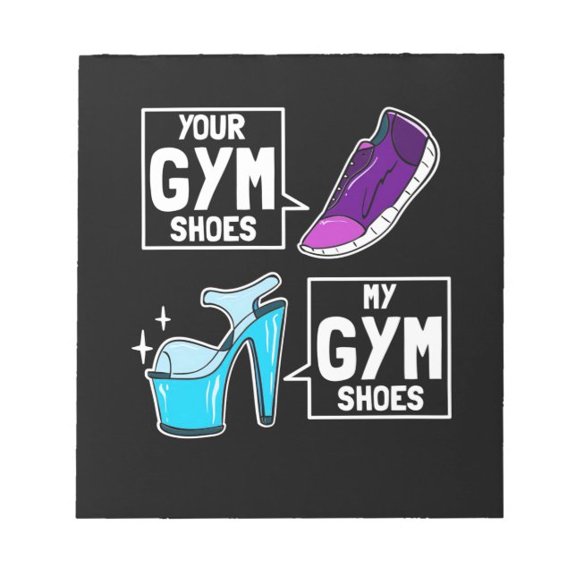 Ballet Dancer Gym Shoes Notepad (Front)