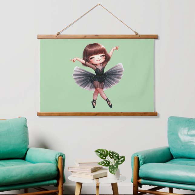 Ballet Dancer Hanging Tapestry (Living Room)
