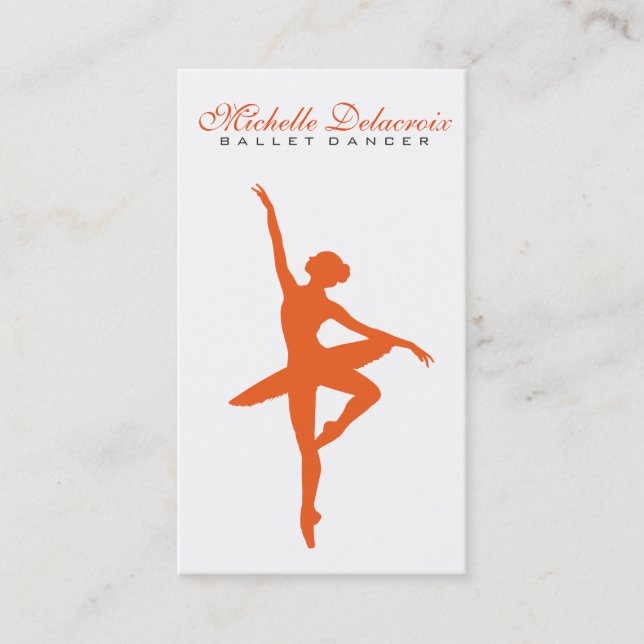Ballet Dancer II Business Card (Front)
