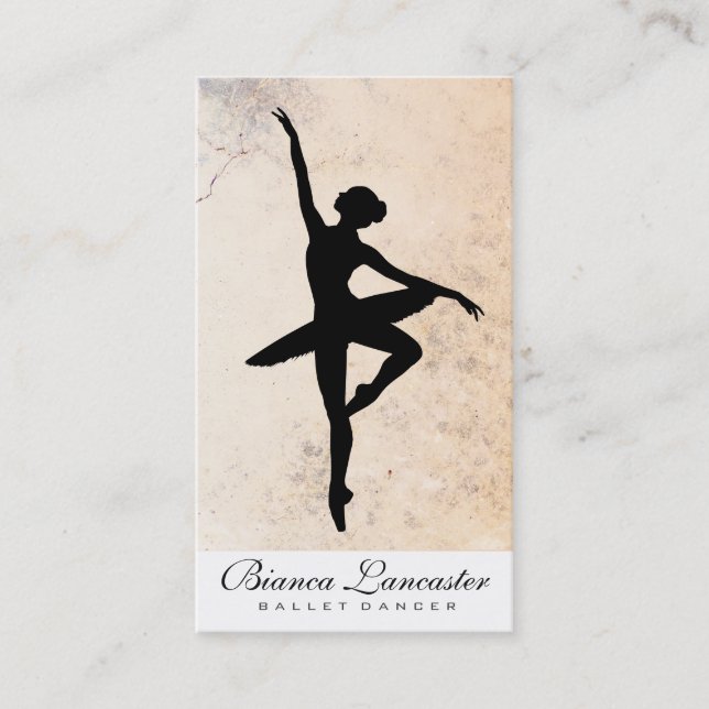 Ballet Dancer II / Texture Business Card (Front)