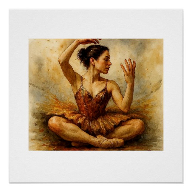 Ballet Dancer in Contemplation,  Poster (Front)