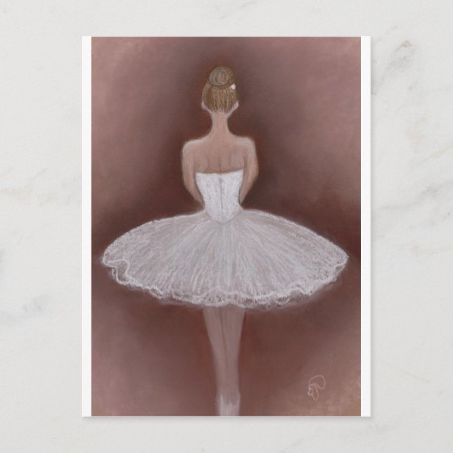 Ballet Dancer in tutu Postcard (Front)