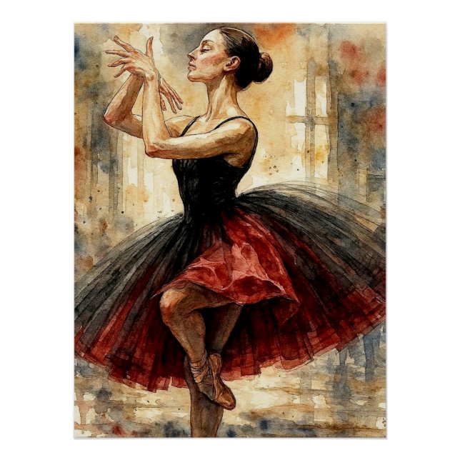 Ballet Dancer in Tutu,  Poster (Front)