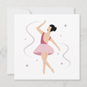 Ballet dancer invitation