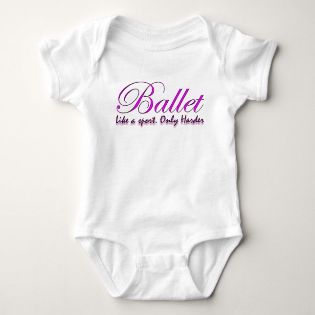 Ballet Dancer Merchandise Baby Bodysuit (Front)