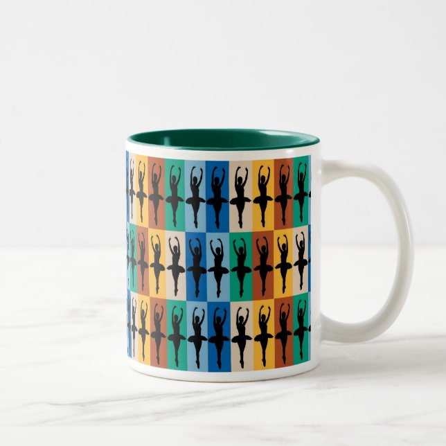 Ballet Dancer Mug (green) (Right)