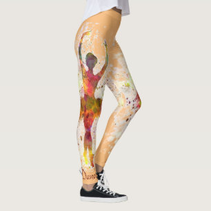 Ballet Dancer Personalise Ballerina Leggings