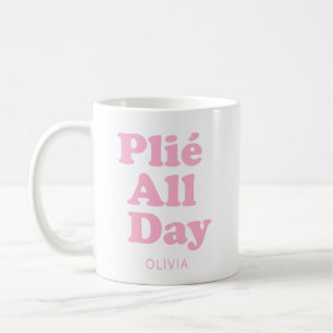 Ballet Dancer Personalised Name Ballerina Pink Coffee Mug