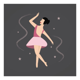 Ballet dancer photo print
