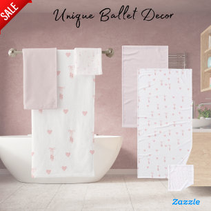 Ballet Dancer Slipper Sweet16 Grandaughter Girl's Bath Towel Set