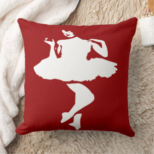 Ballet Dancer Throw Pillow