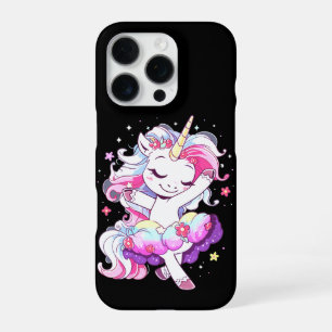 Ballet Dancer Unicorn Girls Rainbow Ballerin Colou iPhone 16 Pro Case