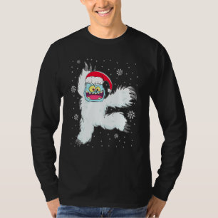 Ballet Dancer Yeti Cut Xmas Christmas Dancing T-Shirt
