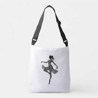 Ballet Dancer Zebra Ballerina Dance Women Girls  Crossbody Bag