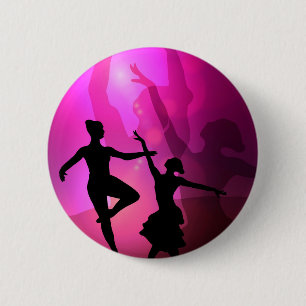 Ballet Dancers 6 Cm Round Badge