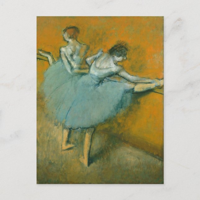 Ballet Dancers at the barre Edgar Degas Postcard (Front)