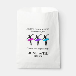 Ballet Dancers Ballerina Silhouette Dance Recital Favour Bags