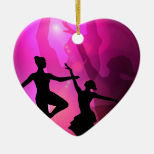 Ballet Dancers Ceramic Tree Decoration