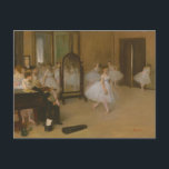 Ballet Dancers in dance class Edgar Degas Postcard<br><div class="desc">Ballet dancers in dance class Postcard by French impressionist artist Edgar Degas.
Degas is famous for his drawings and oil paintings of dancers and many of his works depict ballet dancers in movement.</div>