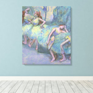Ballet Dancers in the Wings by Edgar Degas Canvas Print