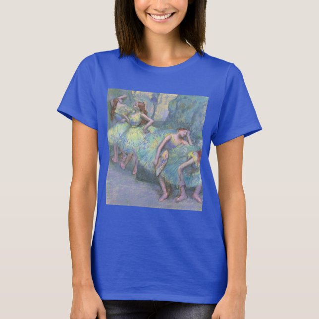 Ballet Dancers in the Wings by Edgar Degas T-Shirt (Front)