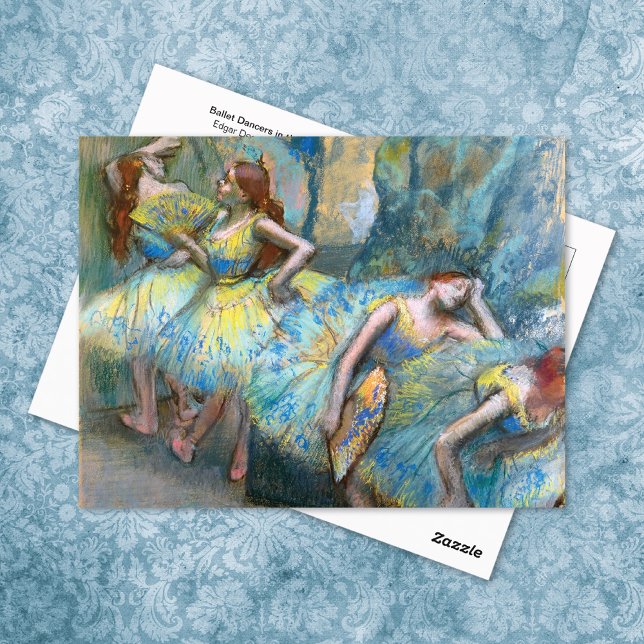 Ballet Dancers in the Wings Edgar Degas Postcard (Creator Uploaded)