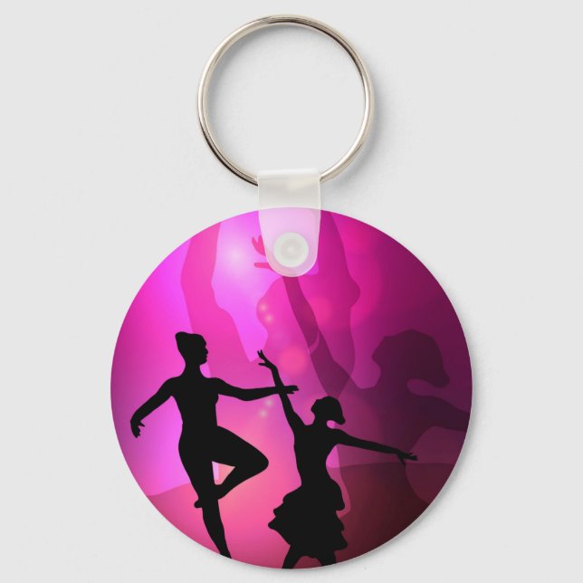 Ballet Dancers Key Ring (Front)