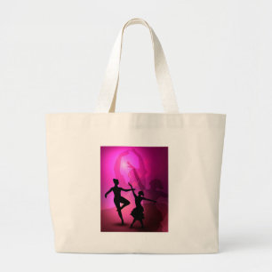 Ballet Dancers Large Tote Bag