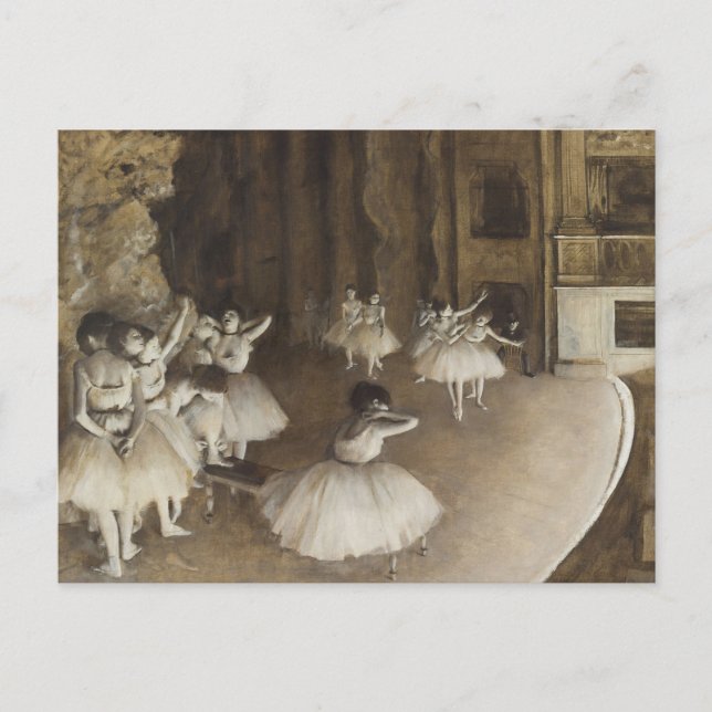 Ballet Dancers on stage Edgar Degas Postcard (Front)