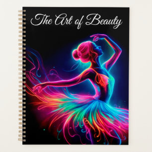 Ballet dancing artistic aesthetic neon colour wome planner