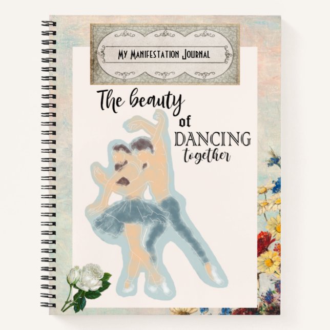 Ballet Dancing Scrapbook Manifestation Journal (Front)